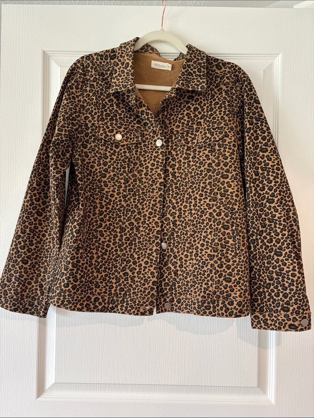 Roolee Leopard Print Jacket - Brown & Black